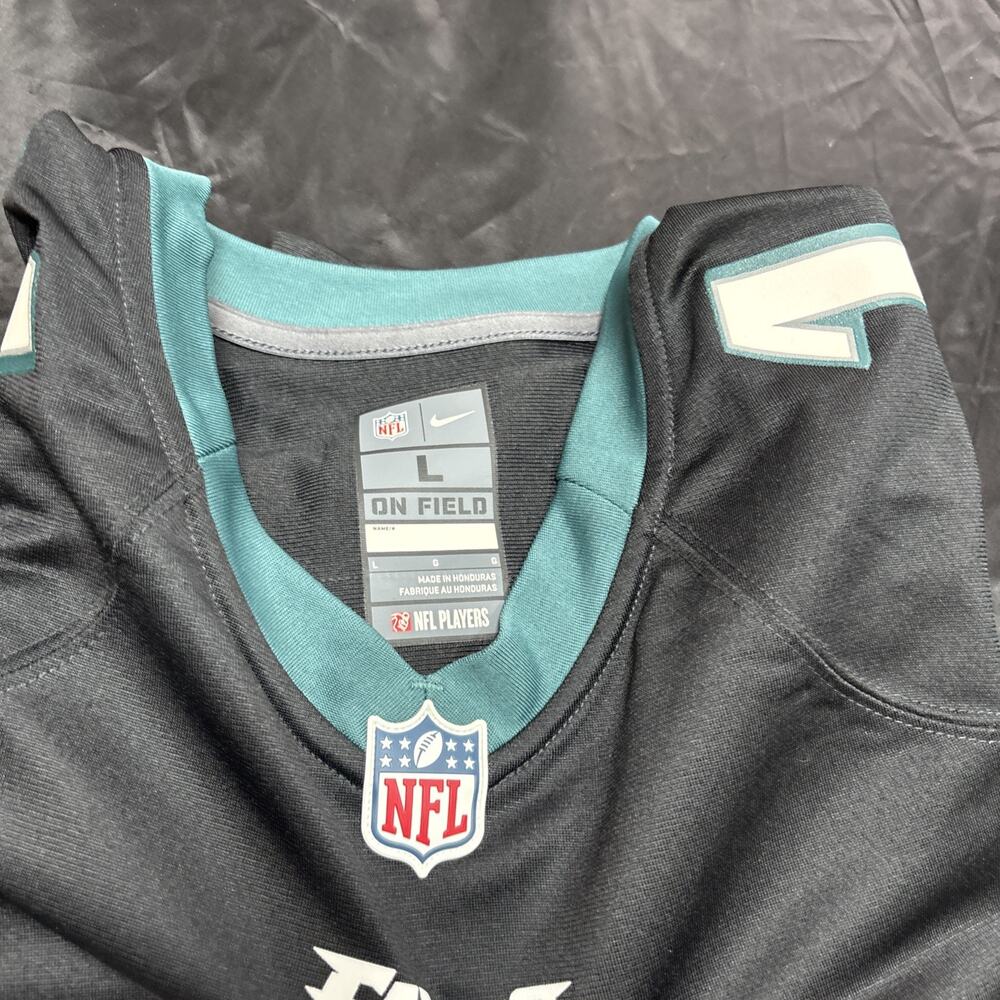 New Mens Philadelphia Eagles Carson Wentz #11 Black Jersey L Nike NWT - Picture 4 of 7